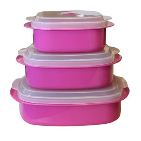 Reston Lloyd Reston Lloyd 20603 Microwave Cookware & Storage Set Magenta 20603 - main